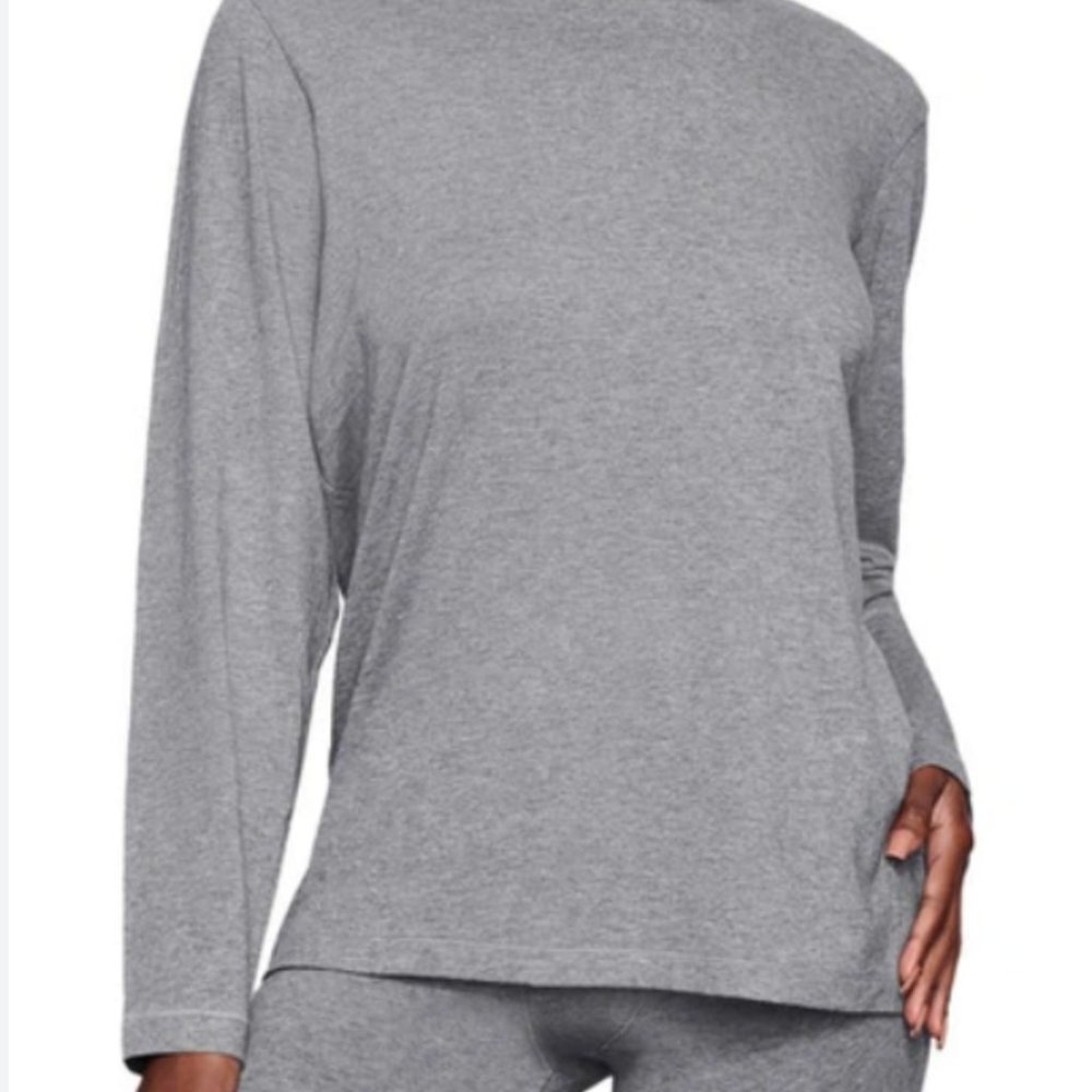 SKIMS Boyfriend Long Sleeve T-shirt in Dark Heather Grey